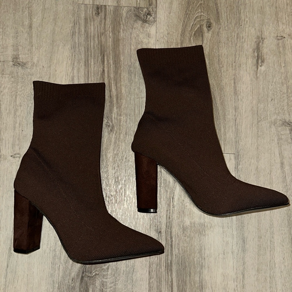 Chocolate Brown Boot Heels